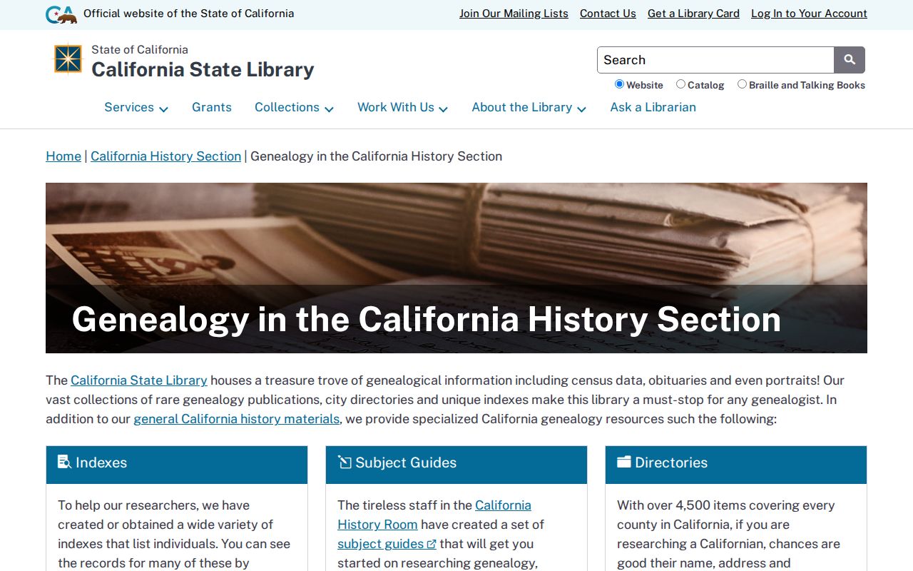 Cerritos city directory California State Library genealogy resources