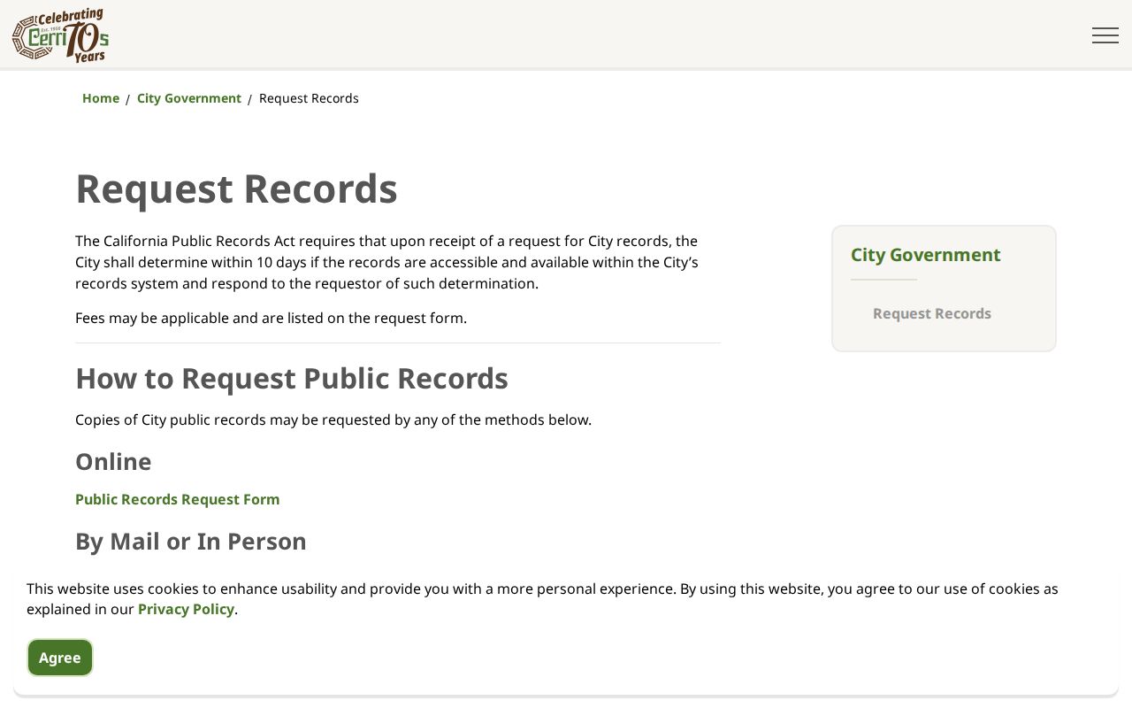 Cerritos residents directory city public records request