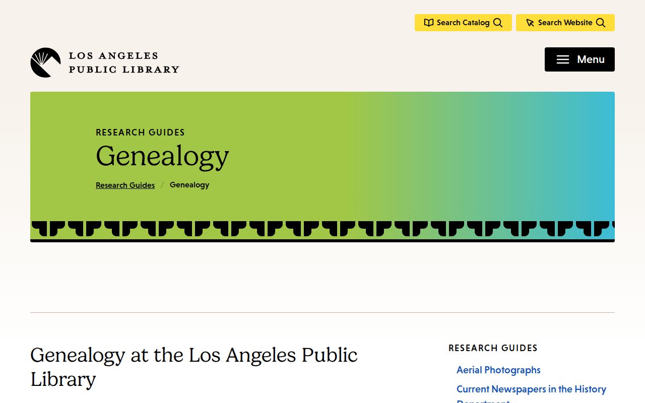 Cerritos previous residents LAPL genealogy and city directory research